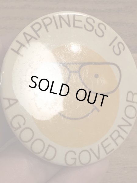 80年代頃の選挙時のスマイルのビンテージの缶バッチ