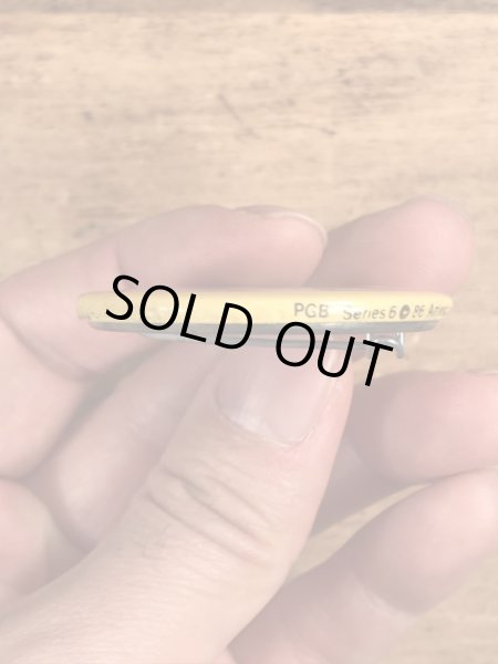 80’sのメッセージとスマイルが描かれたヴィンテージの缶バッジ