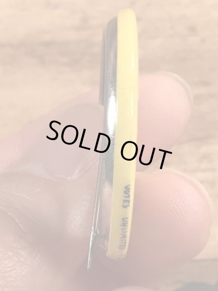 70’sのCason Dam.76 Gov.のスマイルのヴィンテージの缶バッチ