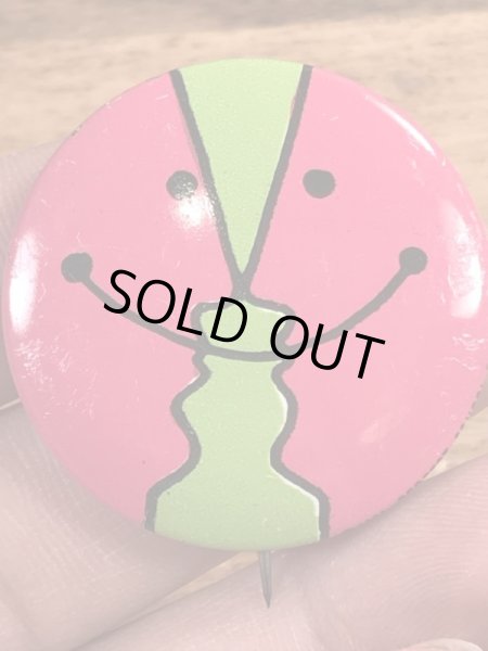 70年代頃のPerfect School Plan社製のスマイルフェイスのビンテージの缶バッジ