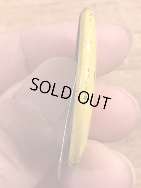 70’sの2トーンのスマイルフェイスのヴィンテージの缶バッチ