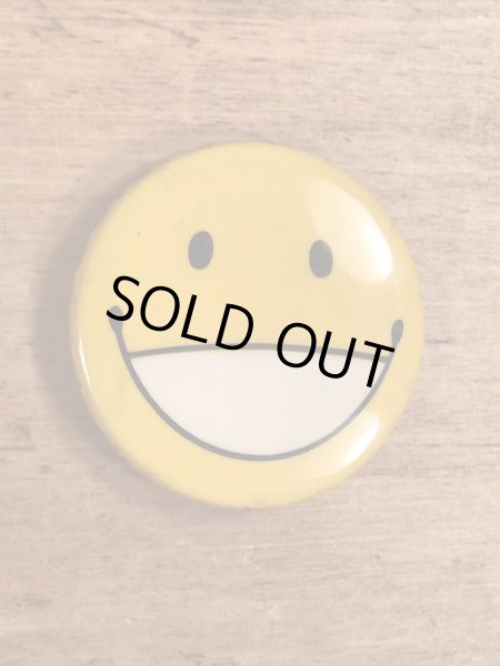 70年代頃のスマイルのビンテージの缶バッジ