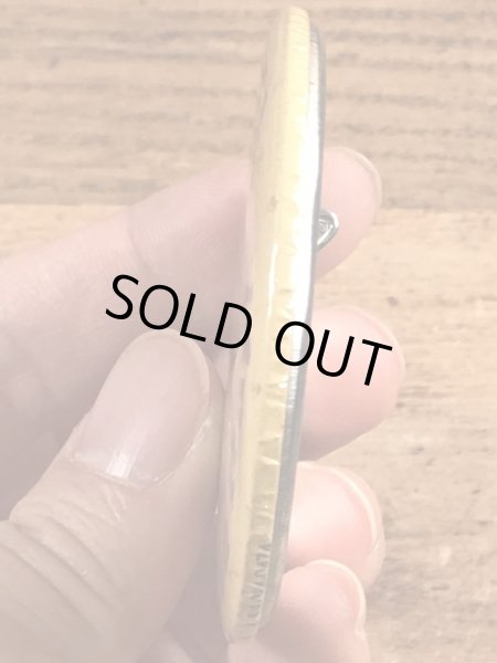 70年代頃の企業物のスマイルのビンテージの缶バッジ