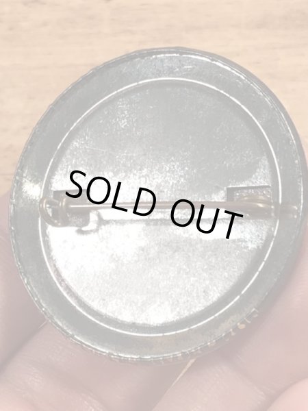 70’sのスマイルフェイスのキャラクターのヴィンテージの缶バッチ