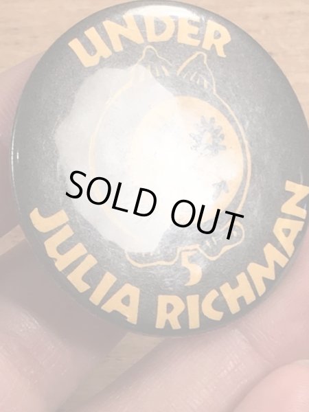 70年代頃のスマイルのキャラクターのビンテージの缶バッジ