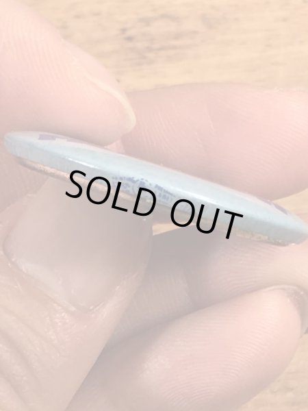 70’sのスマイルフェイスのヴィンテージの缶バッチ