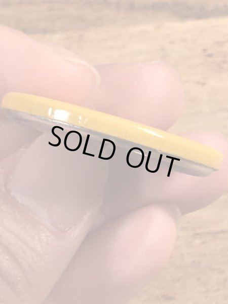 70’sの企業物のスマイルフェイスのヴィンテージの缶バッチ