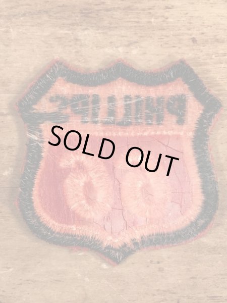 70’sのフィリップス66のヴィンテージの刺繡パッチ