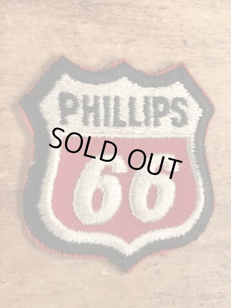 70年代頃のフィリップス66のビンテージの刺繡ワッペン