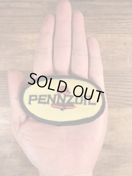 70年代頃のペンゾイルのビンテージの刺繡ワッペン