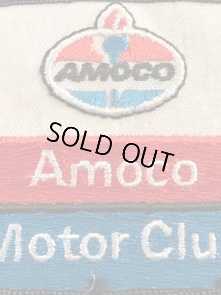 〜70年代頃のアモコモータークラブのビンテージの刺繡ワッペン
