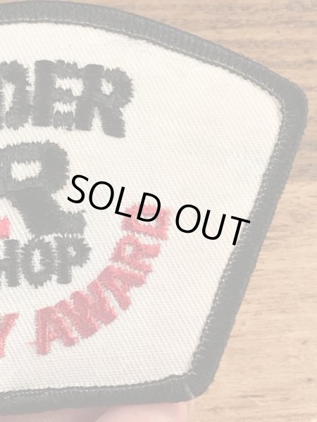 70'sのRyder Shop Safety Awardのヴィンテージの刺繡パッチ