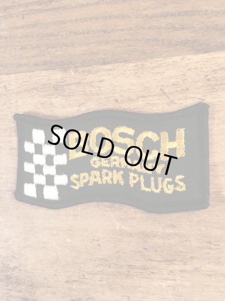 70’sのボッシュスパークプラグのヴィンテージの刺繡パッチ
