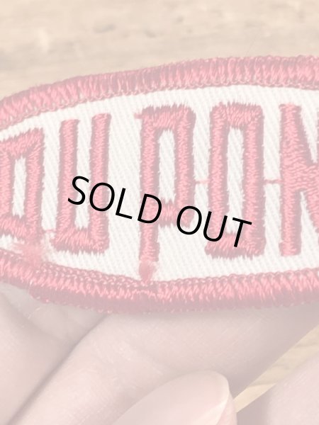 70年代頃のデュポンのビンテージの刺繡ワッペン