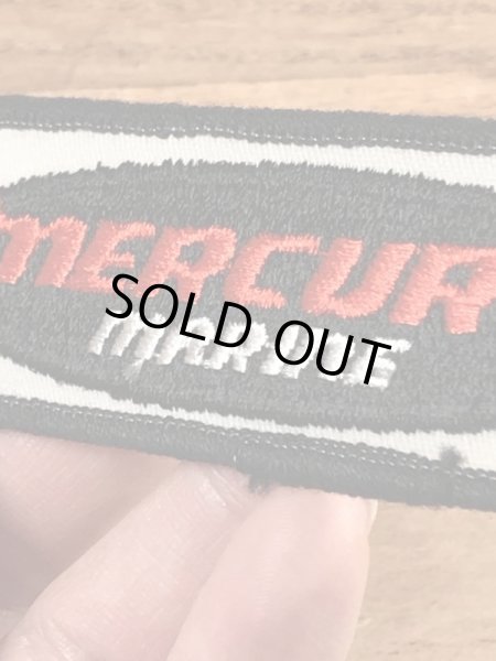 70年代頃のマーキュリーマリンのビンテージの刺繡ワッペン