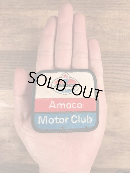 〜70年代頃のアモコモータークラブのビンテージの刺繡ワッペン
