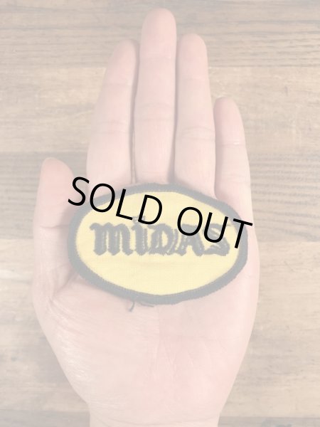 70年代頃のMidasのビンテージの刺繡ワッペン