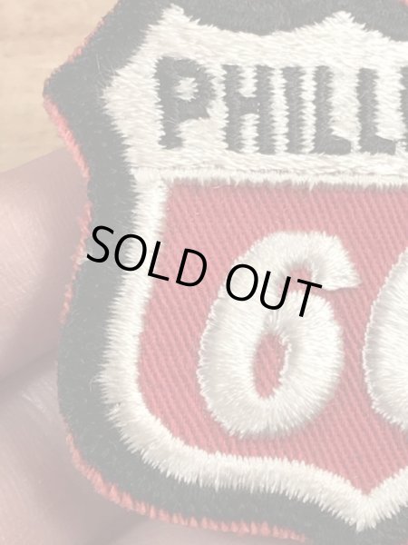 70年代頃のフィリップス66のビンテージの刺繡ワッペン