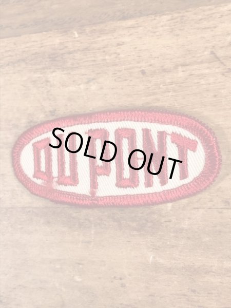 70’sのDu Pontのヴィンテージの刺繡パッチ