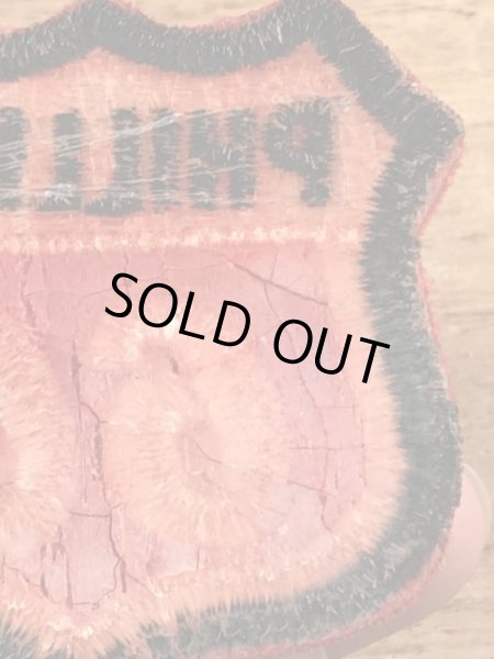 70年代頃のフィリップス66のビンテージの刺繡ワッペン