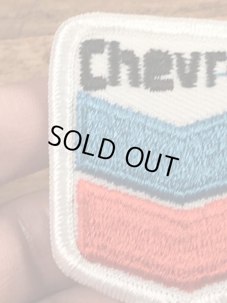 70年代頃のシェブロンのビンテージの刺繡ワッペン