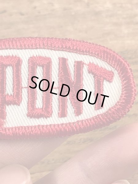 70’sのDu Pontのヴィンテージの刺繡パッチ