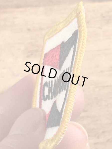 70’sのチャンピオンスパークプラグのヴィンテージの刺繡パッチ