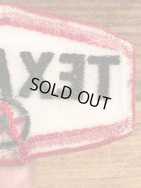 70年代頃のテキサコのビンテージの刺繡ワッペン