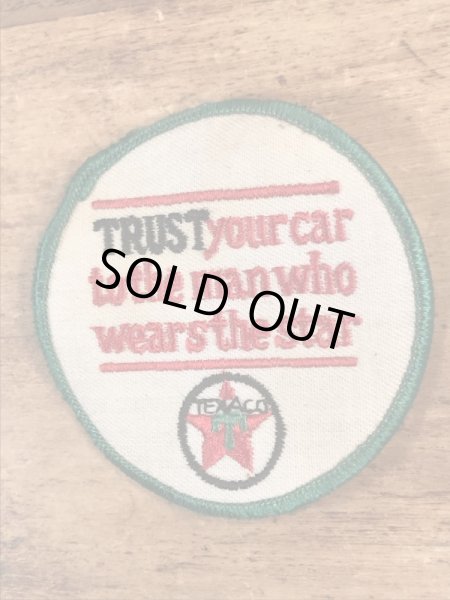 70’sのTexacoのヴィンテージの刺繍パッチ