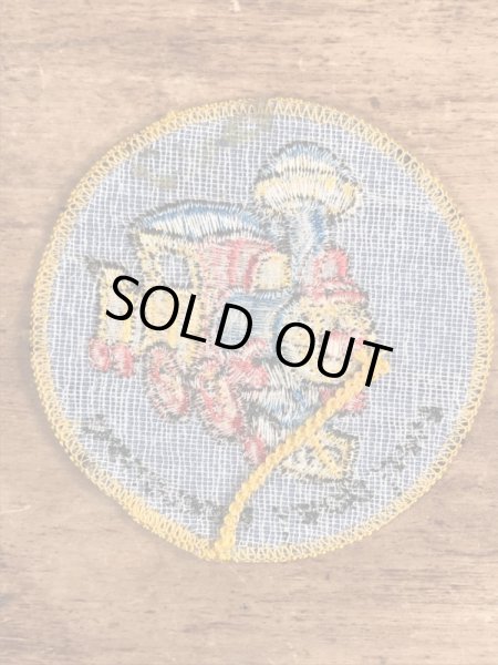 70’sのダンボのケイシージュニアのヴィンテージの刺繡パッチ