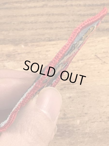 70年代頃のディズニーのミッキーとミニーマウスのビンテージの刺繡ワッペン