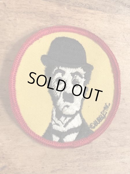 70年代頃のチャールズチャップリンのビンテージの刺繡ワッペン