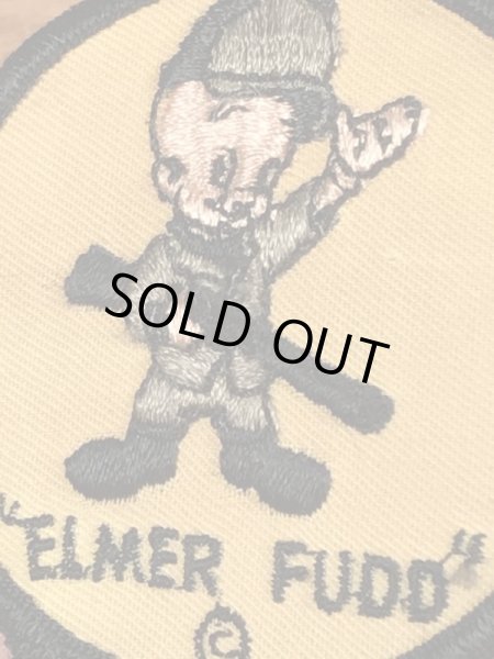 70’sのルーニーテューンズのエルマーフッドのビンテージの刺繡ワッペン