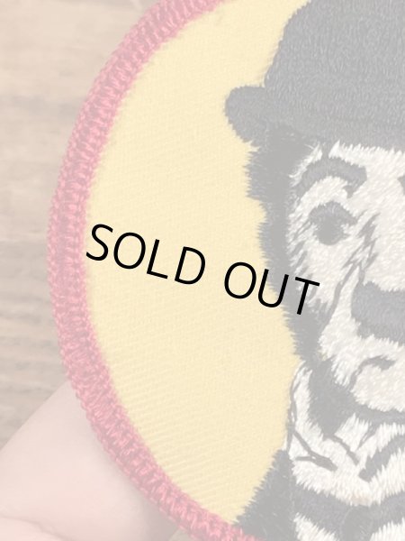 70年代頃のチャールズチャップリンのビンテージの刺繡ワッペン