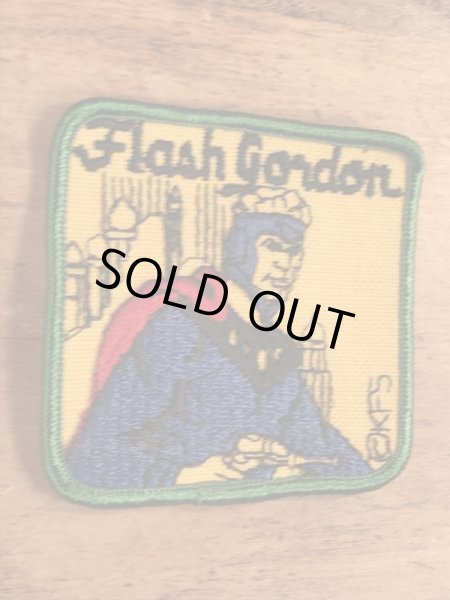 70年代頃のアメコミのフラッシュゴードンのビンテージの刺繡ワッペン