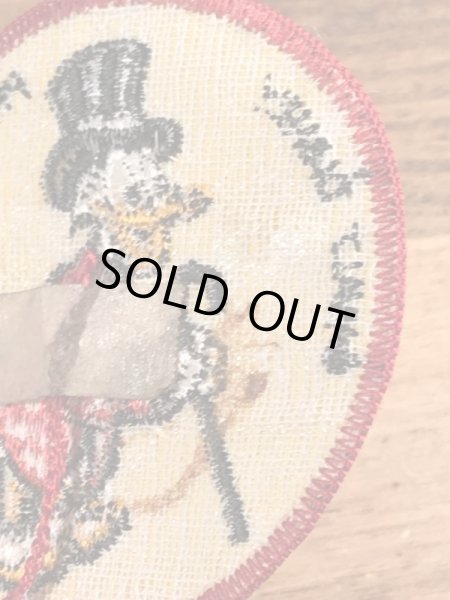 70年代頃のディズニーのスクルージマクダックのビンテージの刺繡ワッペン