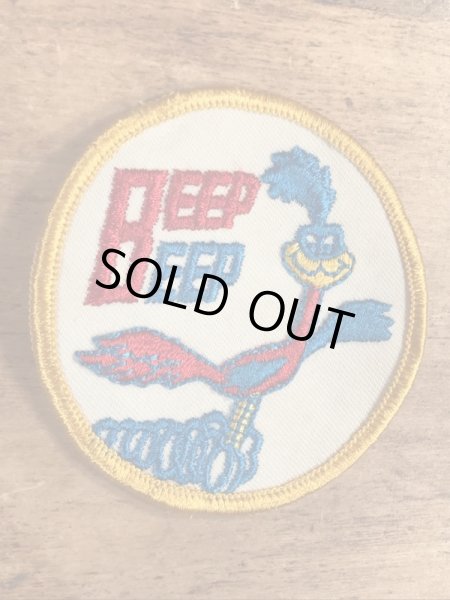 70年代頃のルーニーテューンズのロードランナーのビンテージの刺繡ワッペン