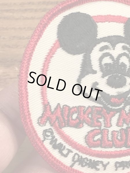 70年代頃のディズニーのミッキーマウスクラブのビンテージの刺繡ワッペン