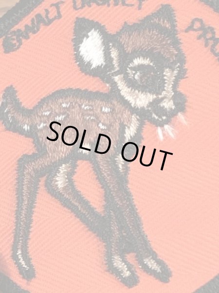 70年代頃のディズニーのバンビのビンテージの刺繡ワッペン