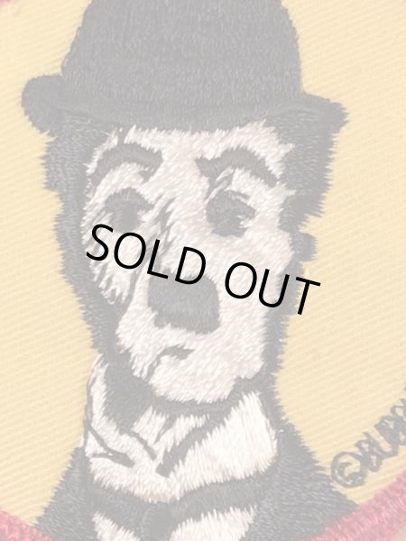 70年代頃のチャールズチャップリンのビンテージの刺繡ワッペン