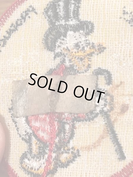 70’sのディズニーのスクルージマクダックのヴィンテージの刺繡パッチ