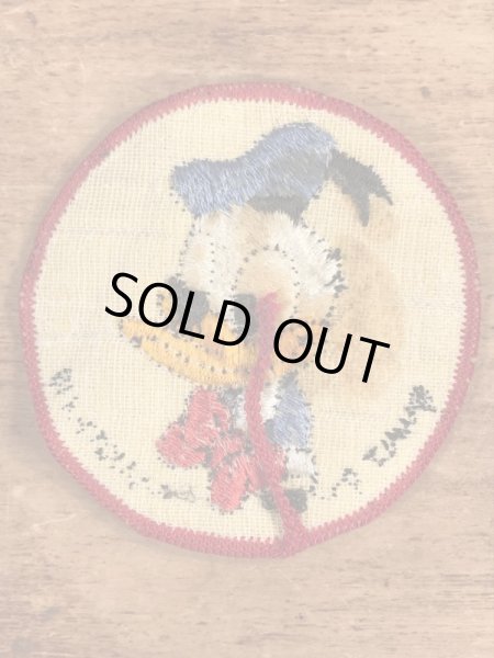 70’sのディズニーのドナルドダックのヴィンテージの刺繡パッチ