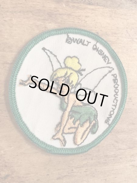 70年代頃のディズニーのティンカーベルのビンテージの刺繡ワッペン