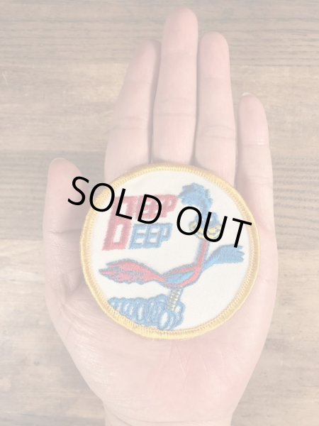 70年代頃のルーニーテューンズのロードランナーのビンテージの刺繡ワッペン