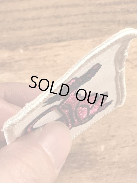 70年代頃のピンクパンサーのビンテージの刺繡ワッペン