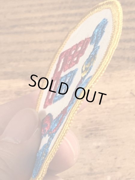 70年代頃のルーニーテューンズのロードランナーのビンテージの刺繡ワッペン