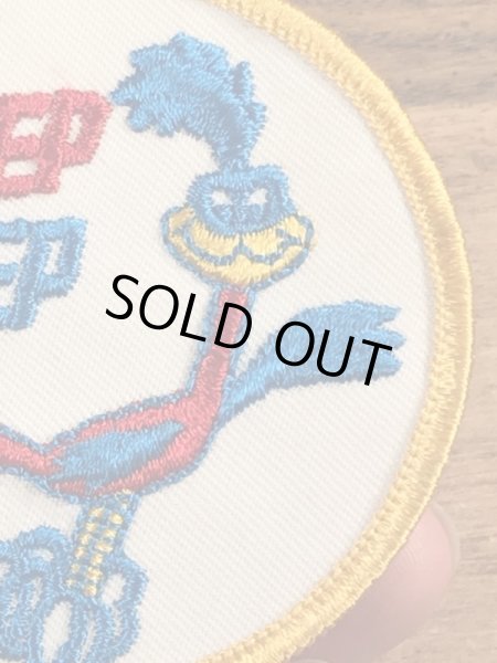 70’sのルーニーテューンズのロードランナーのヴィンテージの刺繡パッチ