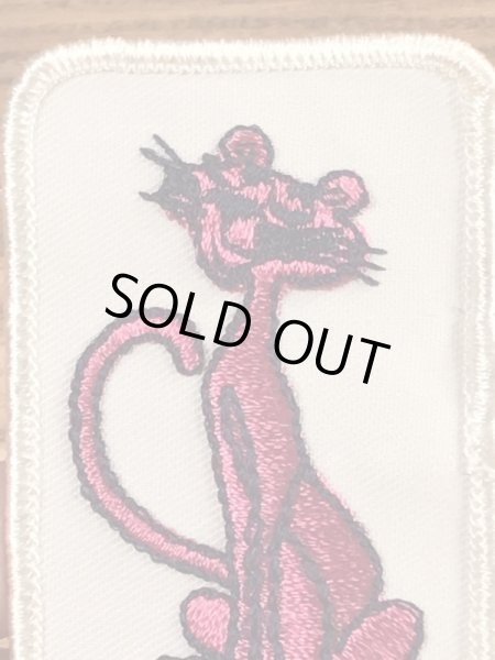 70年代頃のピンクパンサーのビンテージの刺繡ワッペン