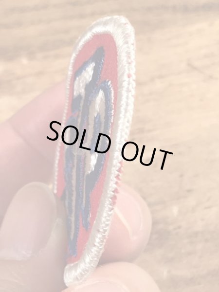 70年代頃のSTPオイルのビンテージの刺繡ワッペン