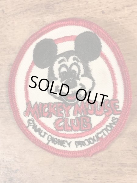 70’sのディズニーのミッキーマウスクラブのヴィンテージの刺繡パッチ